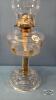 COAL OIL LAMP WITH AMBER ACCENTS IN BASE - 2