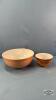 (2) PYREX MIXING BOWLS