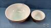 (2) PYREX MIXING BOWLS - 3