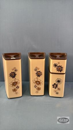 (4) KITCHEN CANISTERS