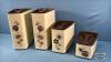 (4) KITCHEN CANISTERS - 3