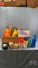QUANTITY OF PLASTIC KITCHEN CONTAINERS WITH LIDS