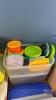 QUANTITY OF PLASTIC KITCHEN CONTAINERS WITH LIDS - 7