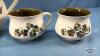 DENBY TEA POT WITH MATCHING CREAM AND SUGAR - 2