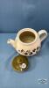 DENBY TEA POT WITH MATCHING CREAM AND SUGAR - 6