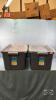 (2) RUBBERMAID 53L TOTES