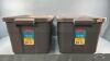 (2) RUBBERMAID 53L TOTES - 2