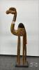 31IN TALL WOODEN CAMEL FIGURE