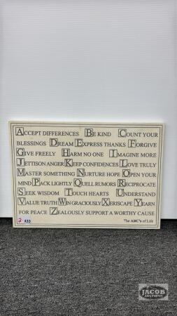 WALL PLAQUE