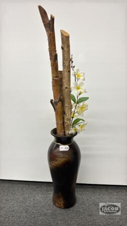 CERAMIC VASE WITH D&Eacute;COR