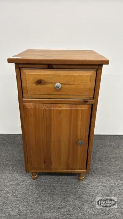 SMALL WOODEN CUPBOARD WITH DRAWER