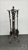 SET OF FIREPLACE TOOLS WITH STAND