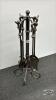 SET OF FIREPLACE TOOLS WITH STAND - 2