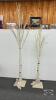 (2) DECORATIVE TREES WITH LIGHTS