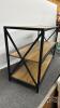 METAL AND WOOD (3) SHELF STAND - 4