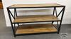 METAL AND WOOD (3) SHELF STAND - 5