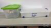 (2) CLEAR TOTES WITH LIDS - 2