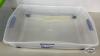 (2) CLEAR TOTES WITH LIDS - 4