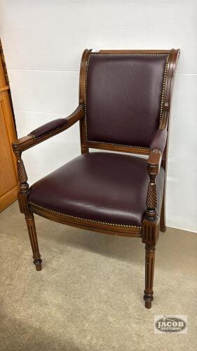 VINYL ARM CHAIR