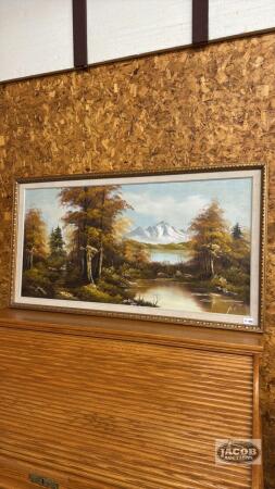 FALL MOUNTAIN SCENE ON CANVAS
