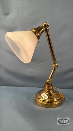 BRASS ADJUSTABLE ARM DESK LAMP