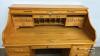 OAK WINNERS CIRCLE ROLL TOP DESK WITH KEYS - 3