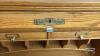 OAK WINNERS CIRCLE ROLL TOP DESK WITH KEYS - 4