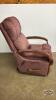 LA Z BOY DUSTY ROSE RECLINER CHAIR - 3