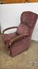 LA Z BOY DUSTY ROSE RECLINER CHAIR - 6