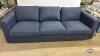LARGE BLUE UPHOLSTERED SOFA - 2