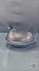 BLUE GLASS HEN ON THE NEST - 3