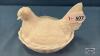 MILK GLASS HEN ON THE NEST - 3