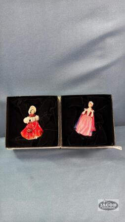 (2) RYAL DOULTON MINATURE LADIES