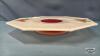 CASED GLASS CAKE PLATE ON RAISED PEDESTAL - 3