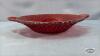 RED GLASS 7.5IN WIDE BOWL - 2