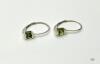 STERLING SILVER PERIDOT LEVER BACK EARRINGS - 2