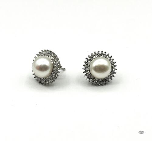STERLING SILVER FRESHWATER PEARL EARRINGS
