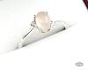 STERLING SILVER ROSE QAURTZ RING