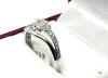 STERLING SILVER DIAMOND RING - 6