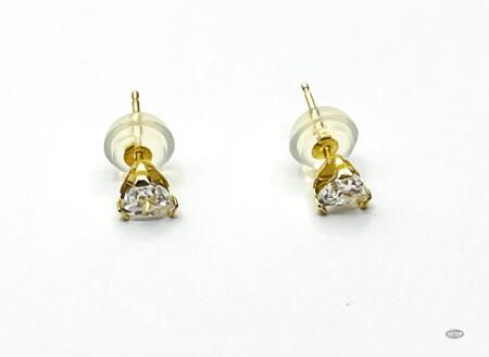 14KT YELLOW GOLD CZ EARRINGS