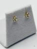 14KT YELLOW GOLD CZ EARRINGS - 3