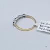 YELLOW & WHITE GOLD BLUE SAPPHIRE RING - 2