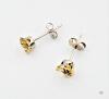 10KT YELLOW GOLD CITRINE EARRINGS - 3