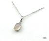 STERLING SILVER ROSE QUART AND DIAMOND - 2
