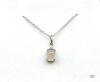 STERLING SILVER ROSE QUART AND DIAMOND - 3
