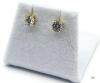 GOLD PLATED STERLING SILVER ROUND EARRINGS
