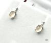 STERLING SILVER NATURAL ROSE QUART EARRINGS - 2