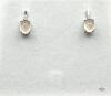 STERLING SILVER NATURAL ROSE QUART EARRINGS - 3