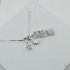 STERLING SILVER DIAMOND PENDANT NECKLACE - 3