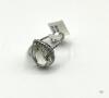 STERLING SILVER GREENED AMETHYST RING - 2